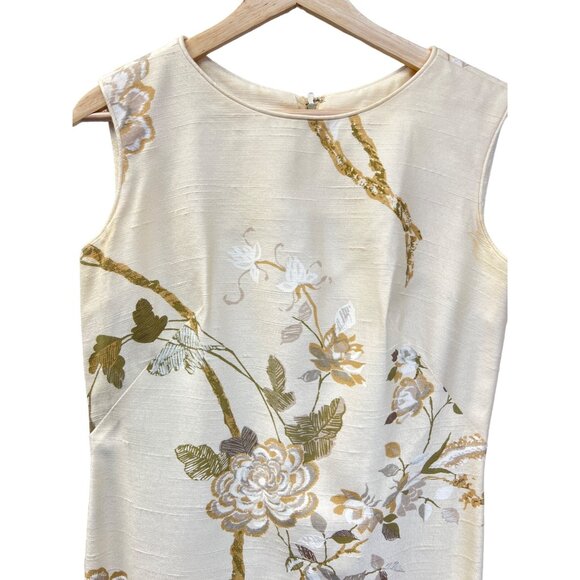 Hawaiian Casuals Stan Hicks Made in Honolulu Vintage 60's Raw Silk Floral shift - Picture 3 of 13